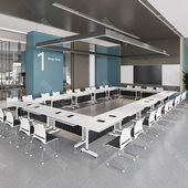 长条桌培训职员桌办公桌会议桌课桌椅培训桌椅