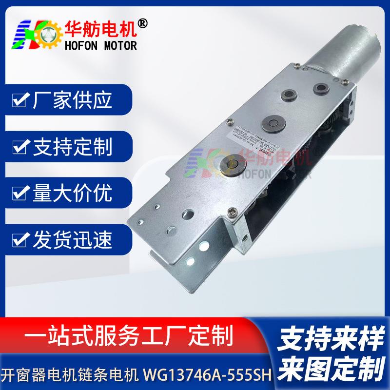 WG13746A-555SH蜗轮蜗杆直流减速电机开窗器电机智能门窗12V24V