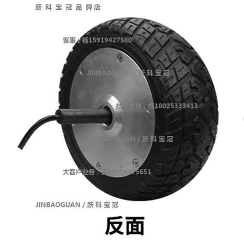 单侧直流无刷轮毂电加加厚款轮胎电动一体轮子改装用