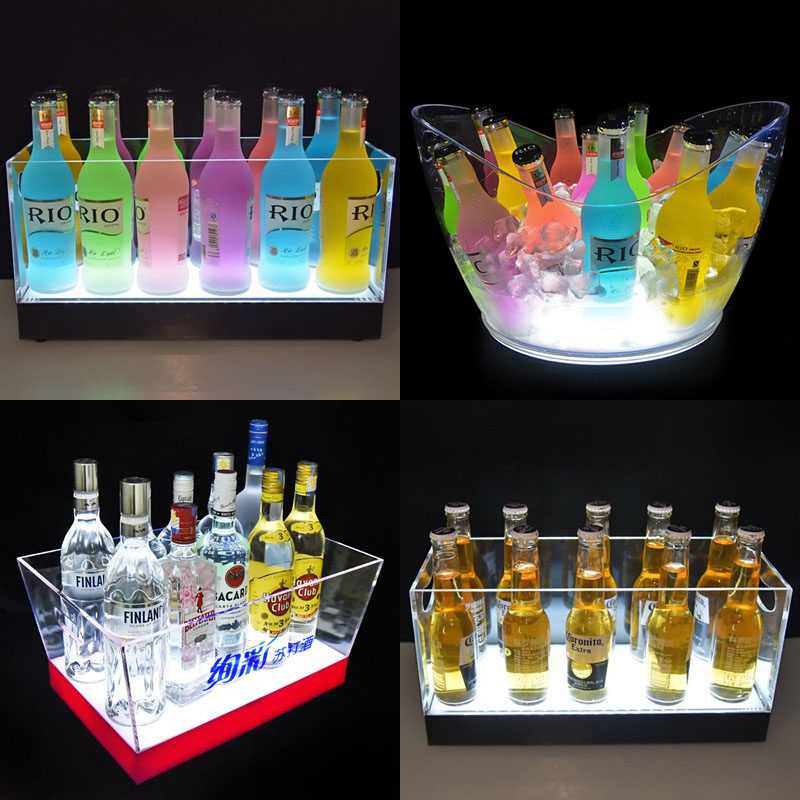 发光冰桶酒吧创意啤酒冰槽香槟桶支支发光啤酒桶