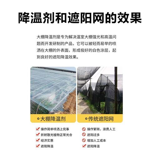 肥帆大棚降温剂蓝色液体降温剂升级款品质大棚温室立凉遮阳