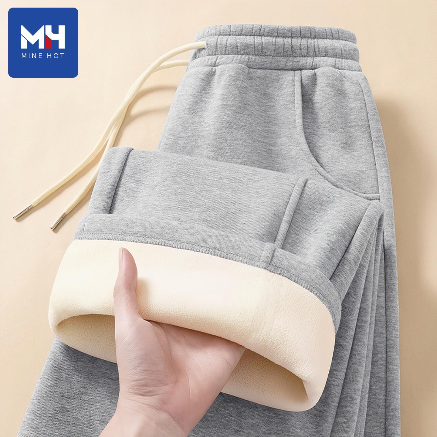 卫裤阔腿裤加厚休闲运动裤女装