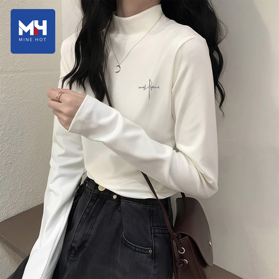 唐狮集团MH白色打底衫女秋冬