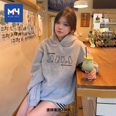 唐狮集团加绒卫衣女2025新款