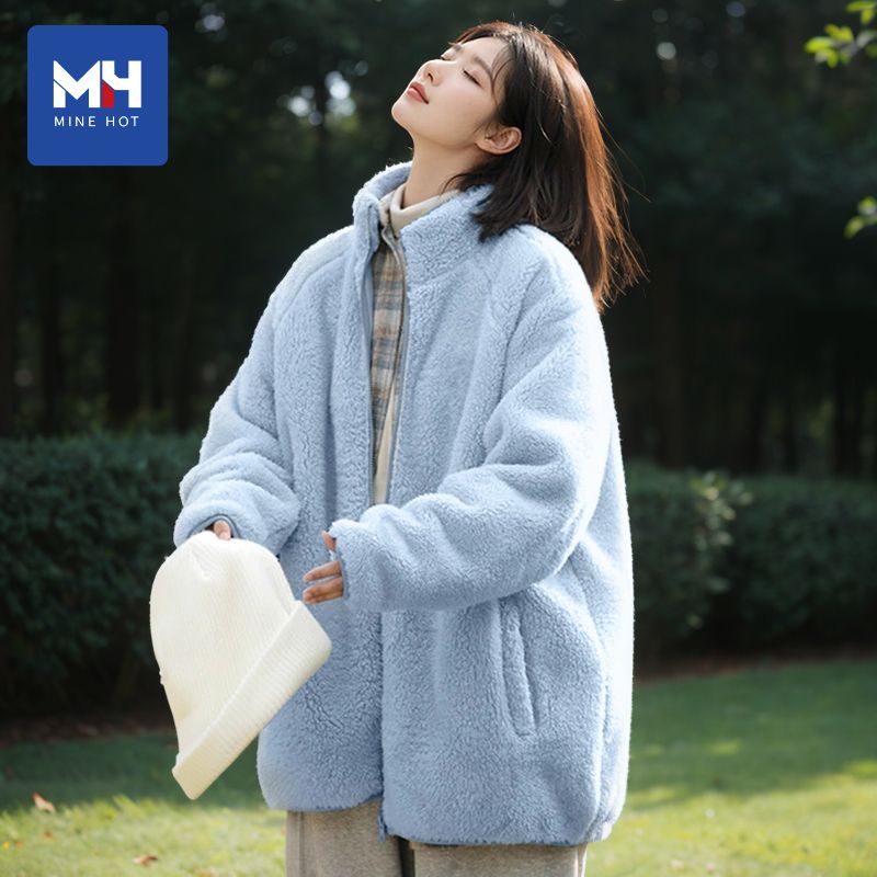 唐狮集团MH长绒立领外套女秋冬季