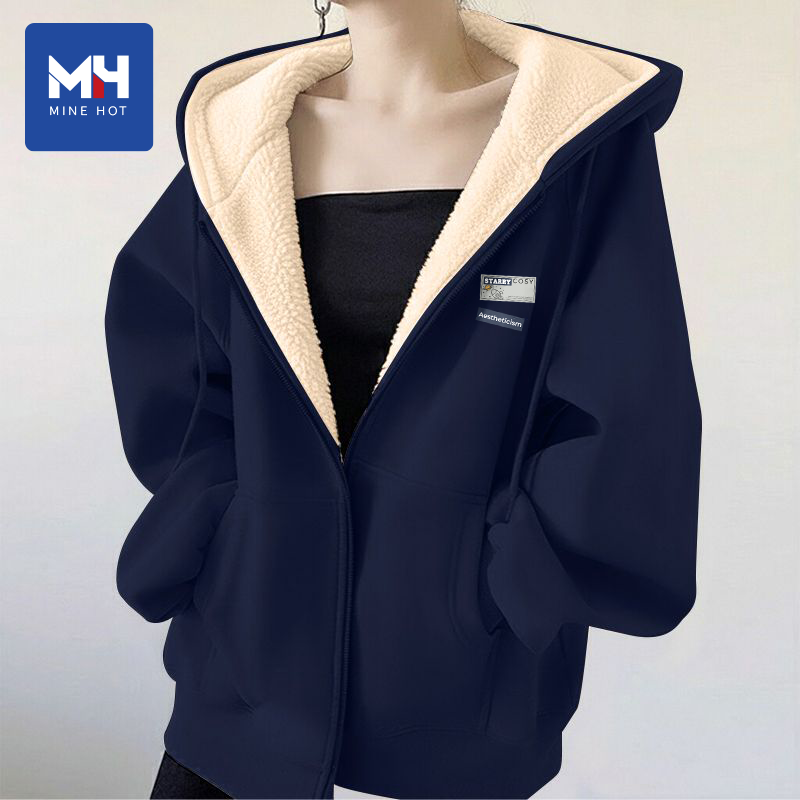 唐狮集团MH藏青色加绒外套冬