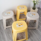 希艺欧塑料加厚大号时尚 创意矮凳塑胶方板凳