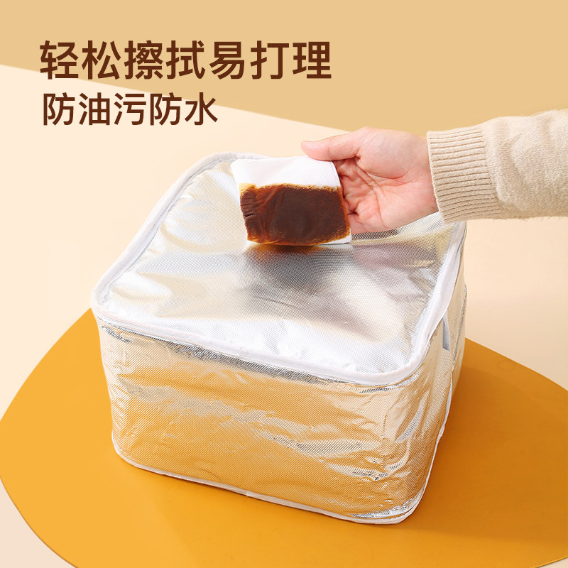 保温饭盒便当包铝箔加厚上班族饭打包手拎外出饭盒子
