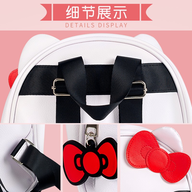 儿童幼儿园学生书包学前班宝宝凯蒂猫皮质女生背包