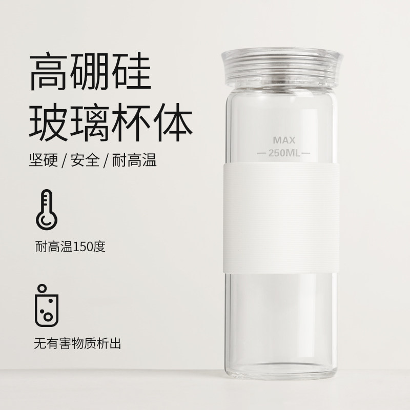 榨汁抽保鲜果汁杯 硼硅 耐热水杯送抽气泵
