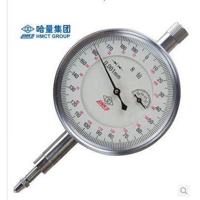 哈量千分表0-1mm 8钻防震千分表 高精度千分表0.001 哈尔滨量具厂