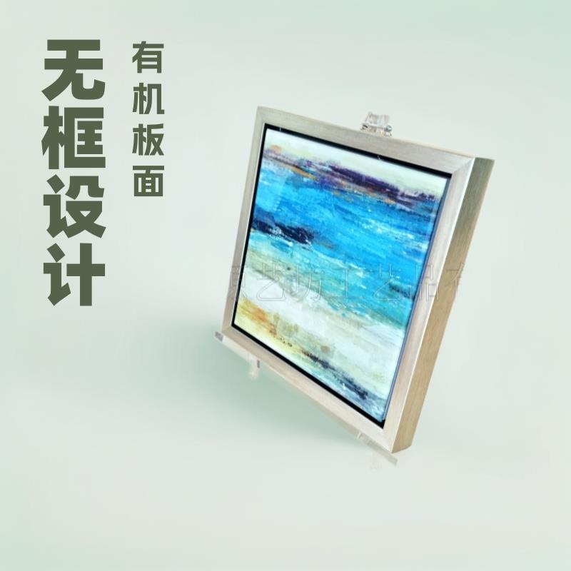 深圳大芬村山水亚克力油画定作 无框风景画 UV打印有机板