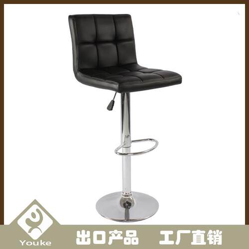 工厂直销 吧台椅 外贸出口酒吧椅 PU革创意吧台椅 带靠背高脚凳