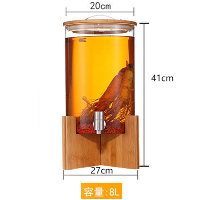 10斤16斤装酒容器大号玻璃泡酒瓶带龙头家用自酿酒密封罐套装