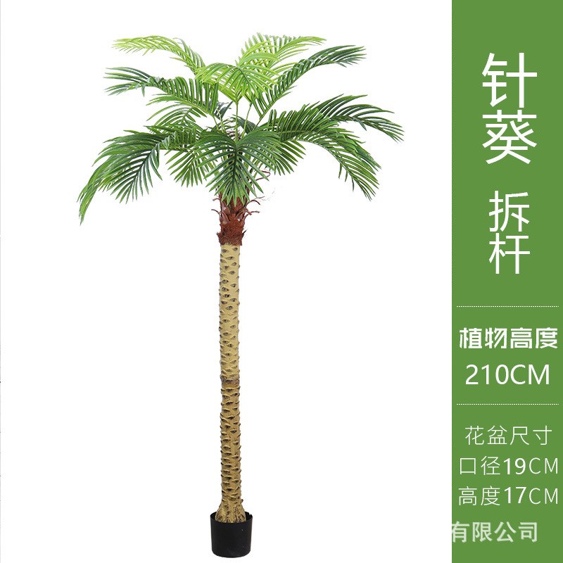 北欧仿真针葵棕榈树扇葵树植物盆栽室内客厅落地装饰假绿植天竺葵