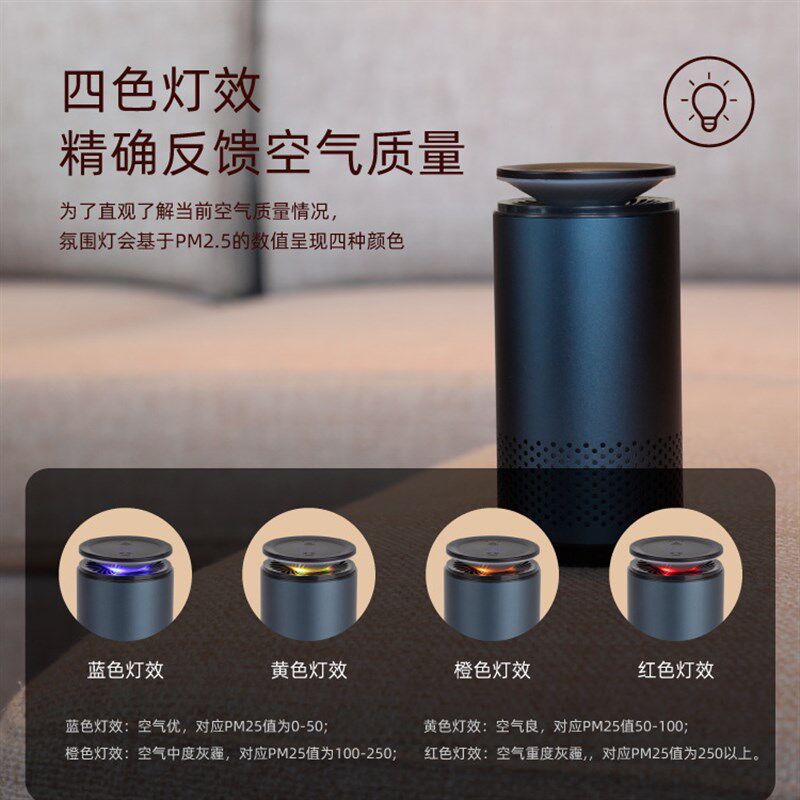易事关怀紫外线车载净化器 汽车杀菌HEPA车载空气净化器厂家直销