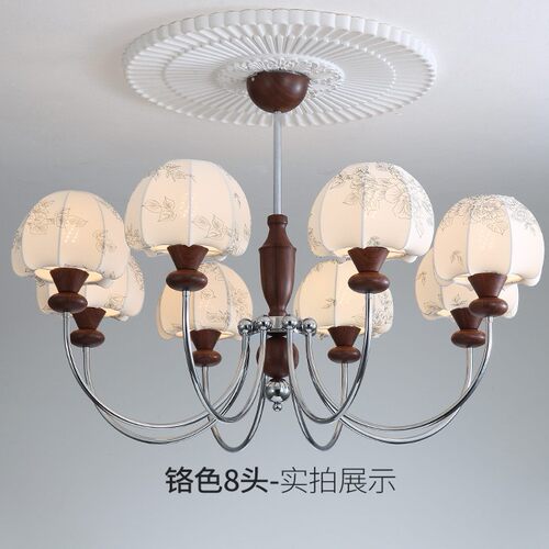 法式中古风客厅吊灯新款布艺