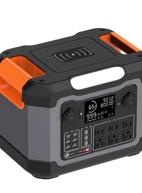 便携式户外储能电源1200W大功率110V60HZ美日规1度电无线充应急