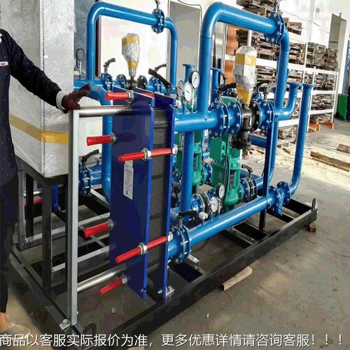 沃顿造供暖式板钢式换热机组全自动无人热值守不锈换制水机沃顿换