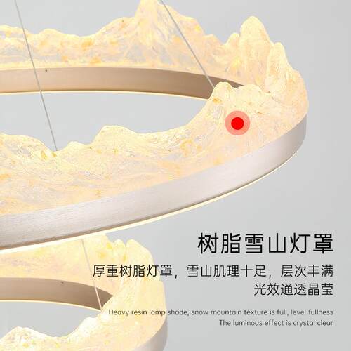 北欧轻奢饭桌灯具网红新款吧台餐厅led吊灯客厅吊灯现代简约大气