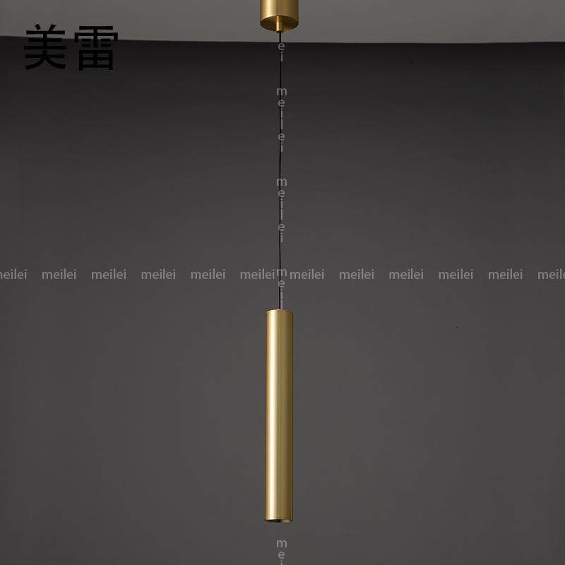 全铜简约台灯床现代清酒吧吊灯玄关台单吧台过道吊灯床头线