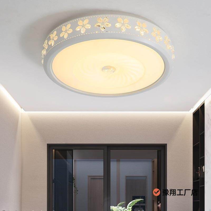 LED吸顶灯圆形现代客厅灯简约卧室灯书房厨卫餐厅过道阳台灯具无