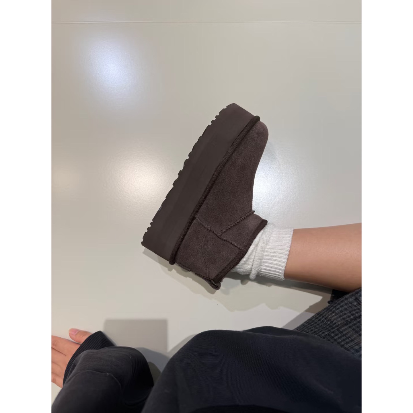 品控/闭眼冲 羊皮毛一体雪地靴mini周冬雨同款短筒棉鞋加绒短靴女