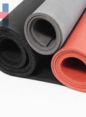 红色发泡3m背胶硅胶发泡板硅胶发泡垫发泡胶板高温密封板厂家