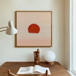 二狗姑娘 安迪沃霍尔日落日出 沙发背景墙客厅玄关挂画装饰画