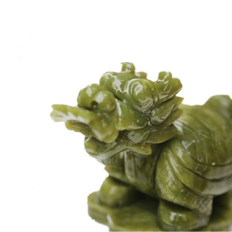 天然玉石雕刻龙龟玉石龟工艺品石雕龙头龟装饰品