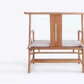 新老榆木免漆圈椅禅椅椅实木茶椅打坐椅围椅