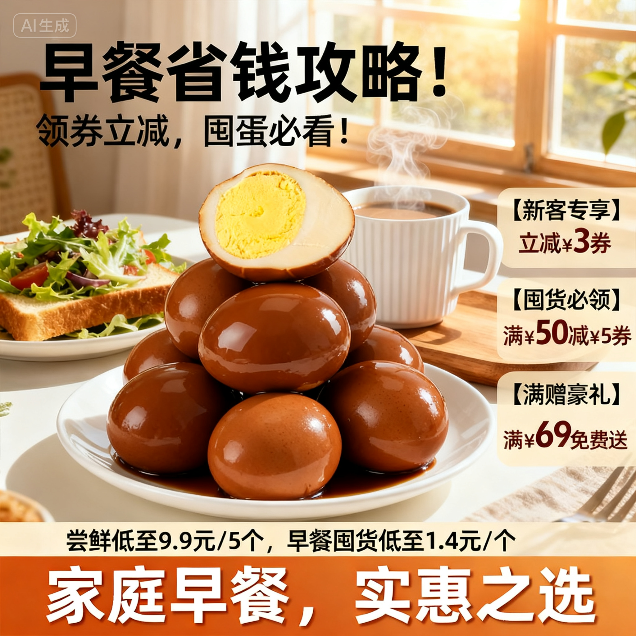 【直播推荐】 蛋司令大红袍茶叶蛋卤鸡蛋盐焗香卤鸡蛋零食早餐,水产肉类/新鲜蔬果/熟食,茶叶蛋/卤蛋,淘宝优惠券,粉丝福利购,淘宝优惠卷