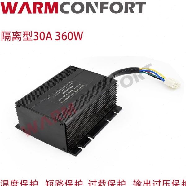 隔离型直流DC转换器48V72V120V转12V5A10A20A30A电动车直流转换器