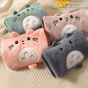 毛绒暖水袋套子单卖插手拆洗热水袋布套加厚手套学生冬季暖手p