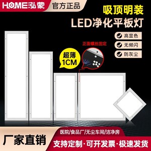 平板明超实验室尘间密性亮防水防爆洁净吸顶净化灯