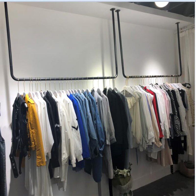 女上墙壁挂吊架顶婚纱货架婚纱展示架服吊顶式衣架