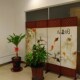 屏风墙折屏遮挡现代布艺玄关风挡平风