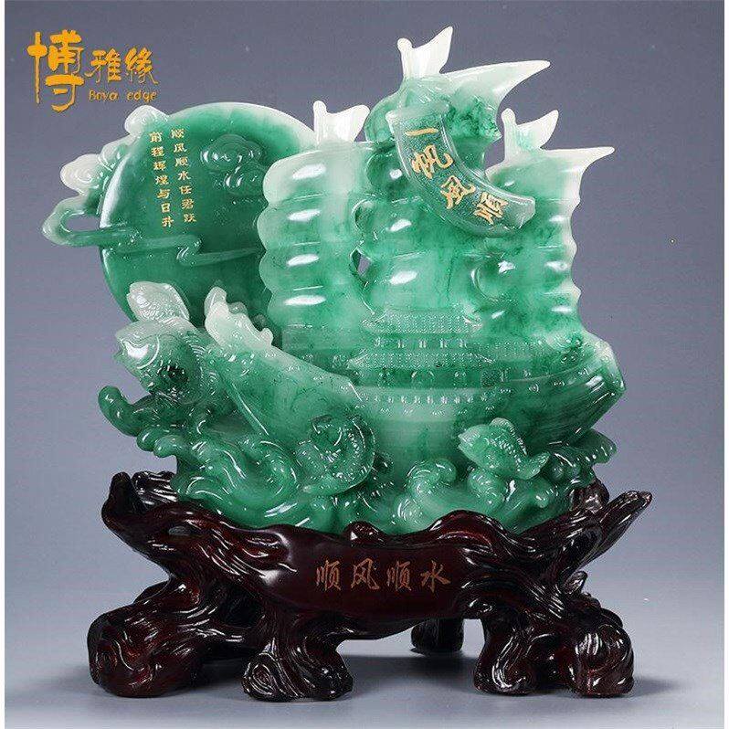帆风顺船龙船帆船办公室办公桌客厅饰品酒柜业乔迁礼品