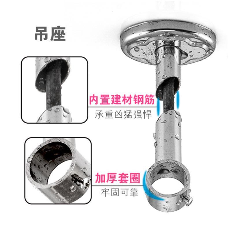 层凉衣捍阳台防风晾衣杆顶固定式晾衣架晒衣挂衣杆