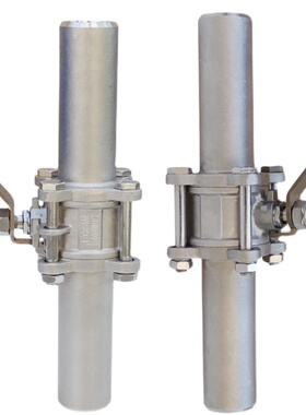 焊接球 加长加厚端三片式浮球 焊式调节切换