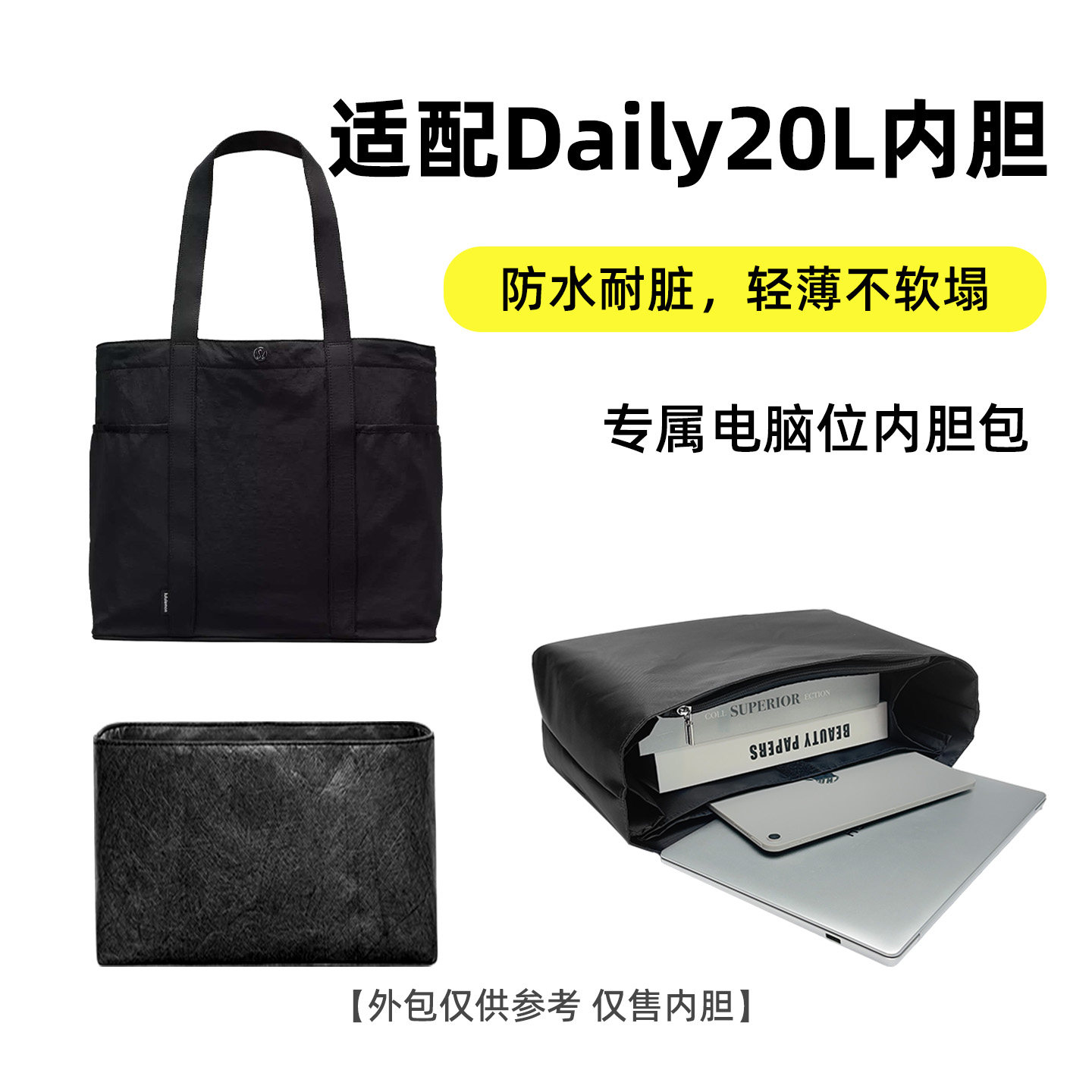 适用于露露乐蒙Daily20L包内胆包图片