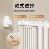 免打伸缩晾衣杆帘撑杆支撑架收挂浴帘杆阳台晾衣架
