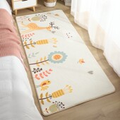 卡通卧室床边地毯少女 风地垫小地毯垫子加厚床尾长条房间