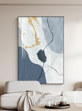 抽象艺术挂画绿色系肌理感大幅落地画客厅大白墙饰画端晶瓷画