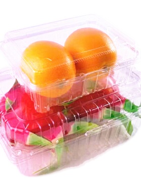 带盖次性塑料果蔬盒超市果园草莓厘子榴莲打包