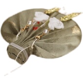 凝香记 钱兔似锦手工腰圆荷包古风香囊汉服配饰流苏桂香袋