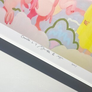 潮流艺术画刘颖画大尺画巨幅客厅装 我们 饰画卧室挂画