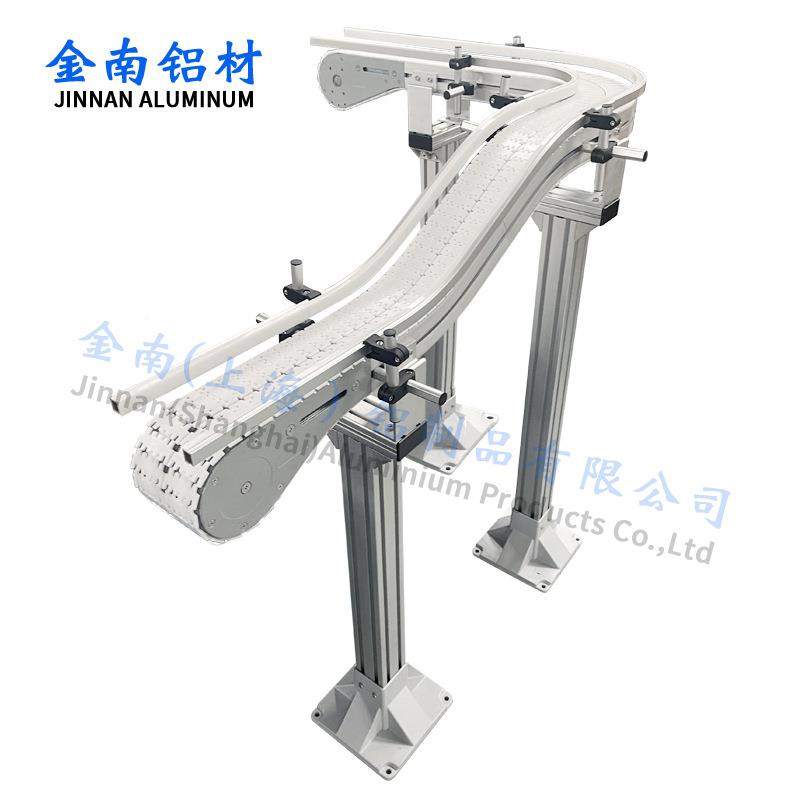 上输海南厂家供应柔性送盘线转弯弯 带轮铝合FEM金配件滚弯加金工