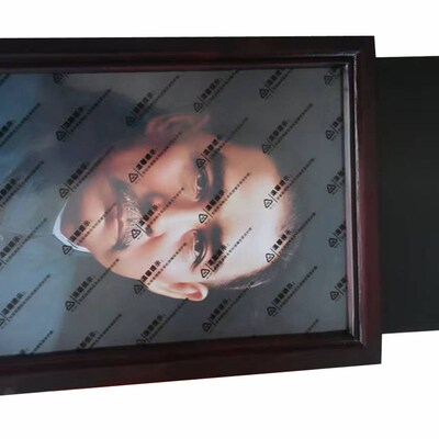 瓷像遗像遗照红木相架相框神台供奉先老 摆台 寸遗像