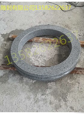 大理石坛圆形树坑围石园林岗岩树池石雕树坑石池石